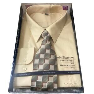 Croft and Barrow XXL Dress Shirt 18.5-19, 36